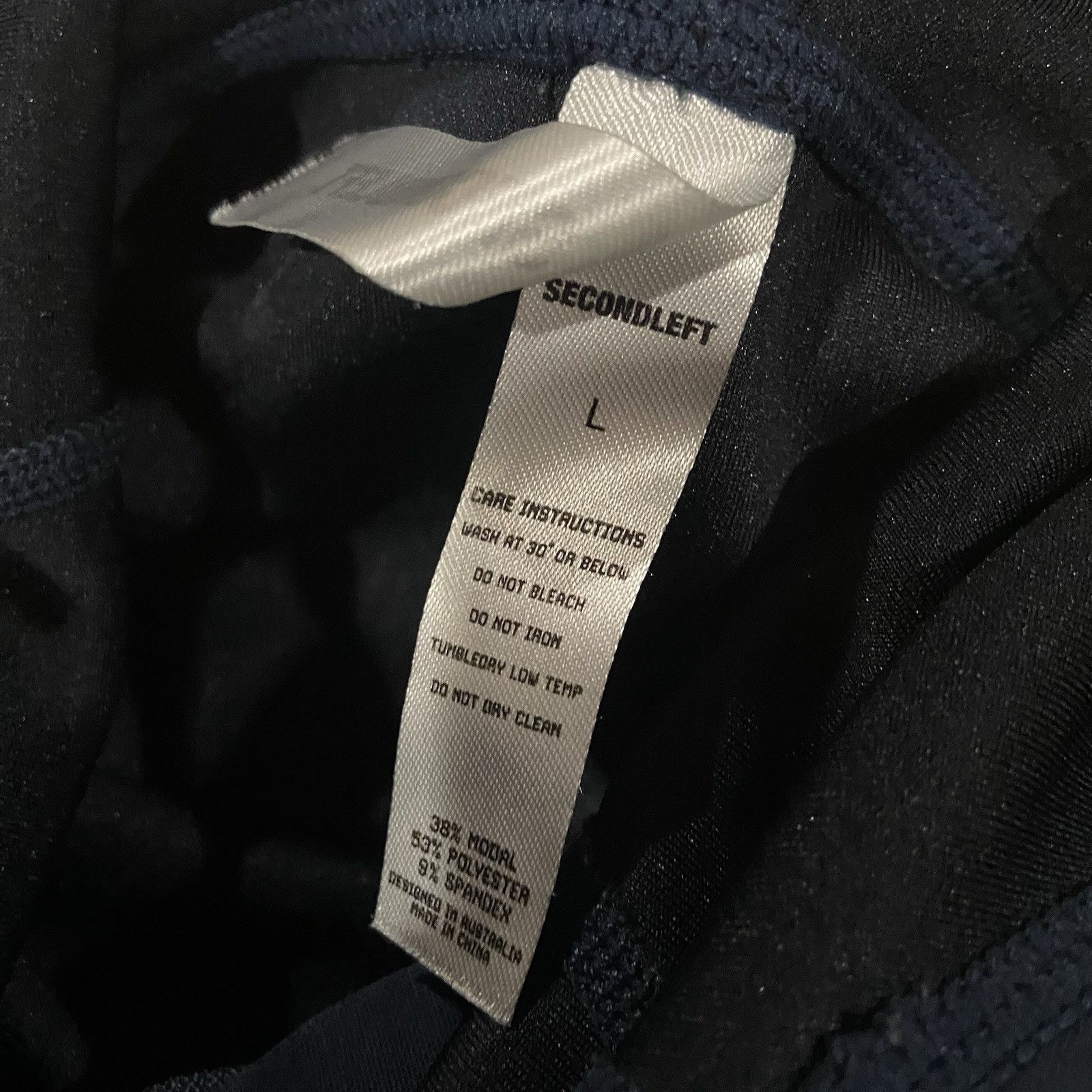 Secondleft Peaches Zip Hoodie Ocean Large Athleisure Comfortable Stretch — image 4 of 8